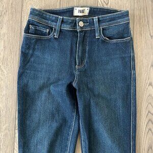 Paige Hoxton Slim Jeans Women’s 25 USA Made Amber Wash Ankle Hem